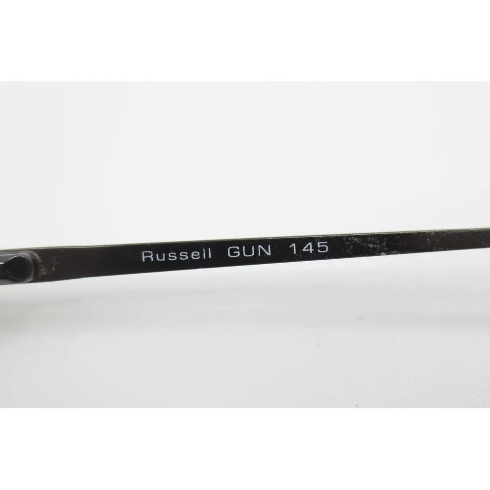 Van Heusen Russell GUN Eyeglass Frames Gunmetal Rectangular Semi-Rimless